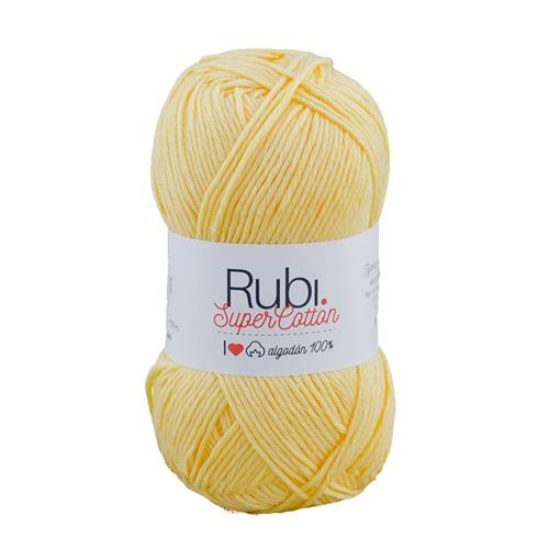 Hilo de algodón Rubí super cotton amarillo col 800 