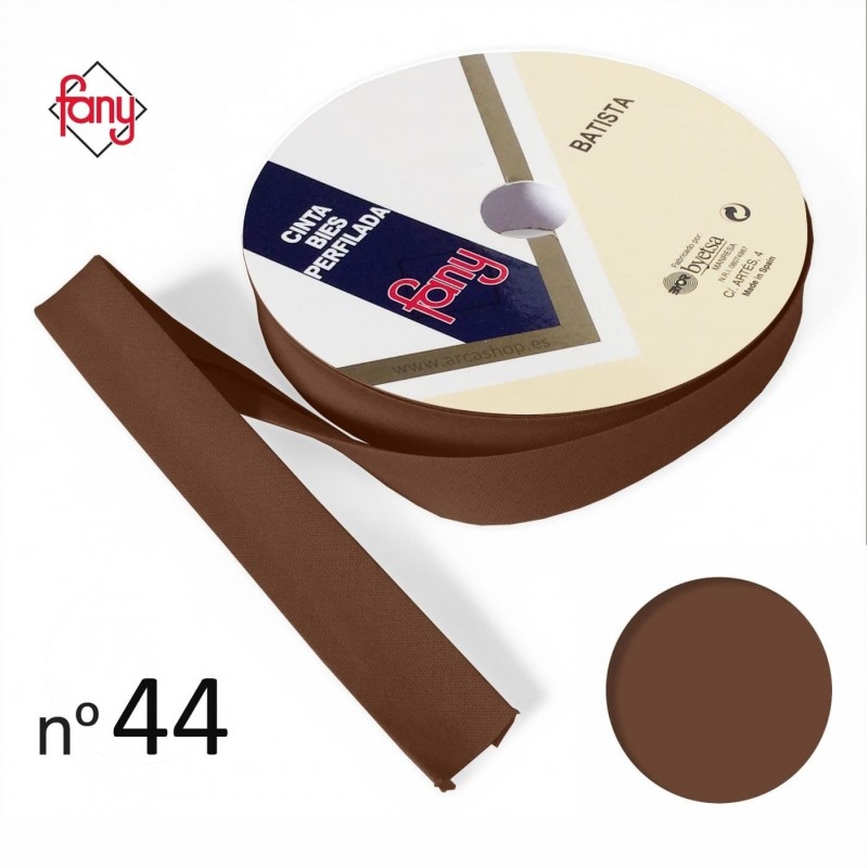cinta bies perfilada color 44 Marron