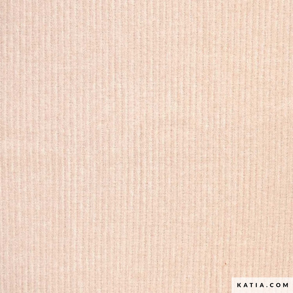 TEJIDO DE PUNTO ACANALADO Katia Ribbed Recycled Knit Pink