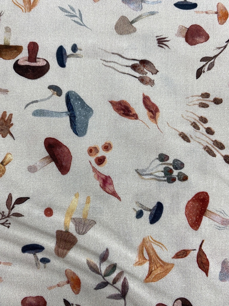 Popelín mushroom setas poplin