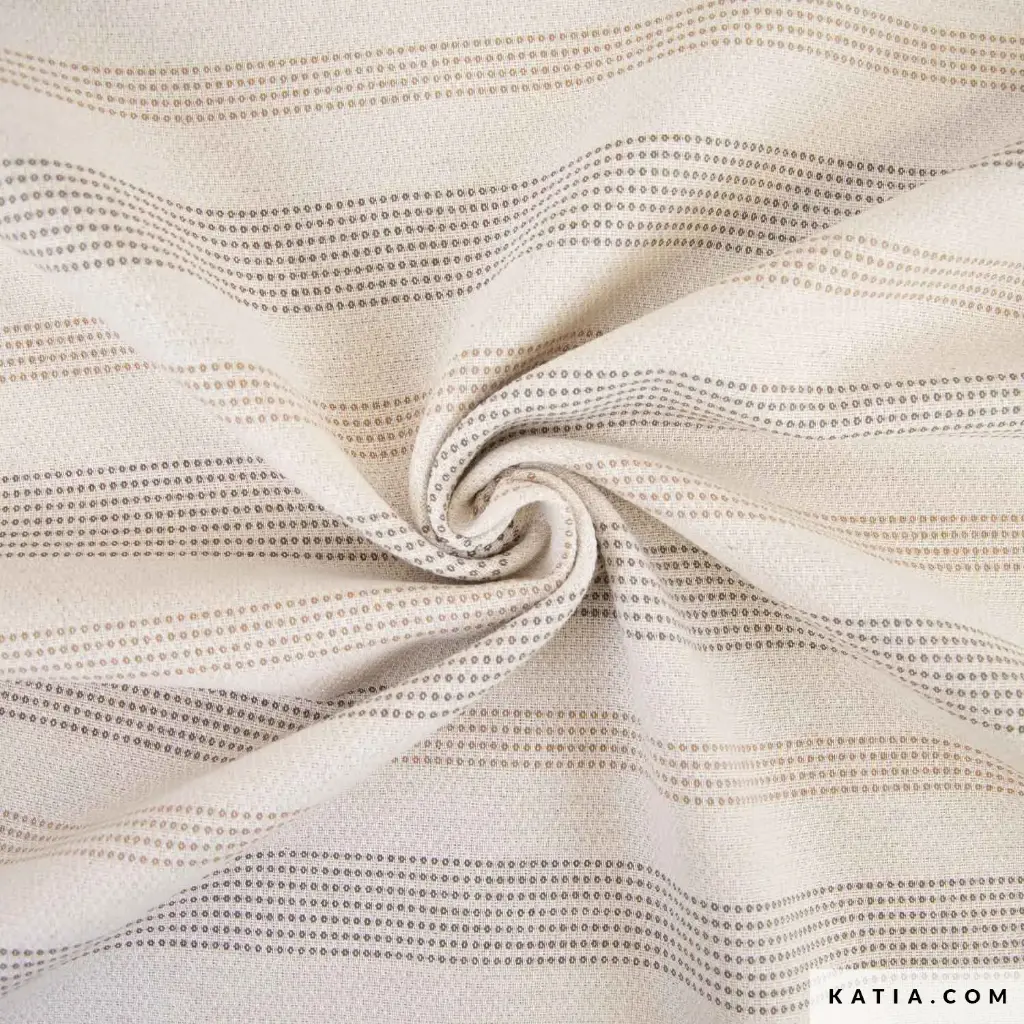 2252-1 Loneta Linen Cotton Recycled Canvas Stripes Sand Colors 