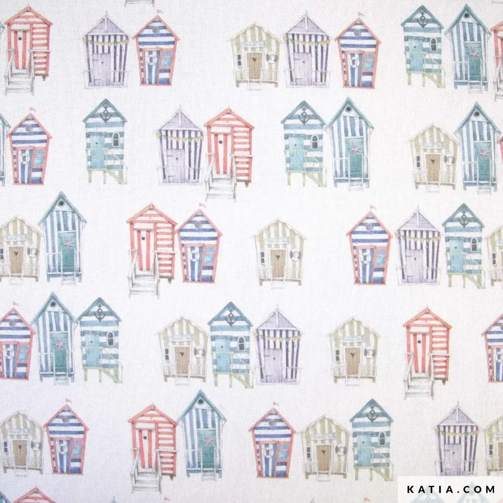 Loneta Estampada Cabinas Nauticas. Canvas