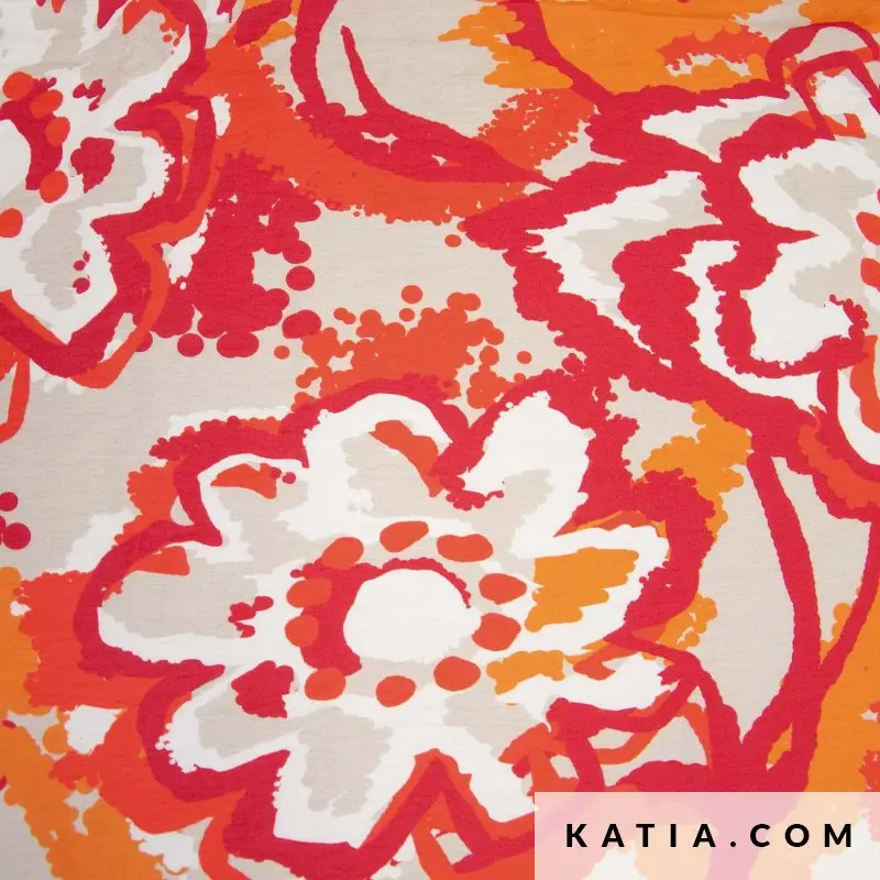 Rayon Voile estampado Mexico. 