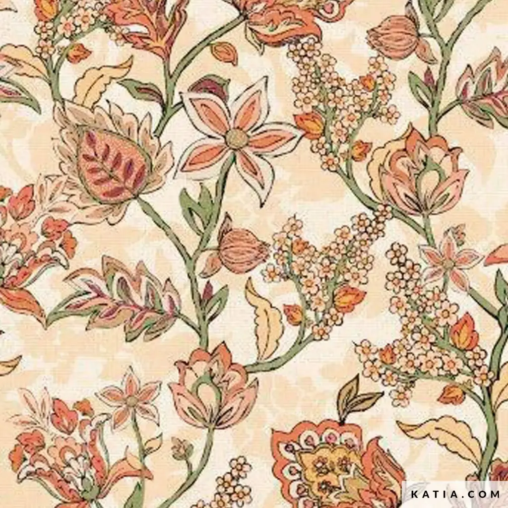 [2219-15 Romantics Flowers] Loneta Canvas reciclado Romantics Flowers