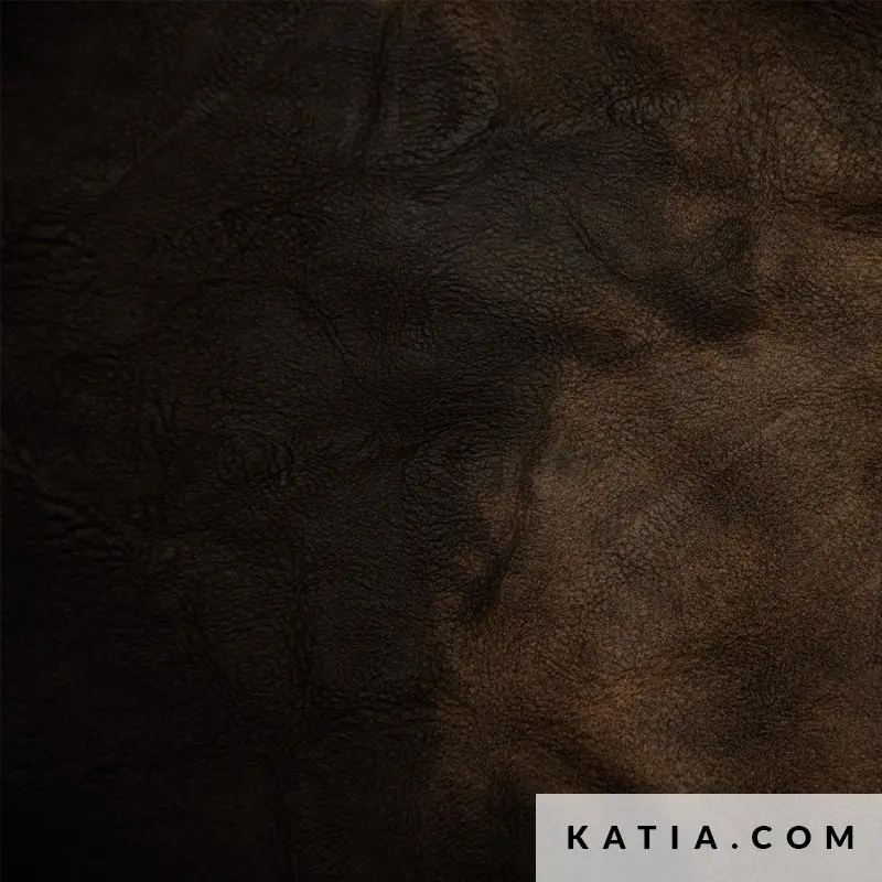 [2275-1 Vegan Leather Coffee]  Vegan Leather Chester Black Coffee Cuero / piel marron moteado