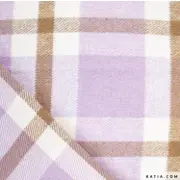 [2136 Lilac & Coffee] Franela a cuadros Autumn Flannel Lilac