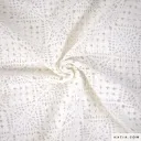 Tela de encaje Crochet con diseño cuadrado