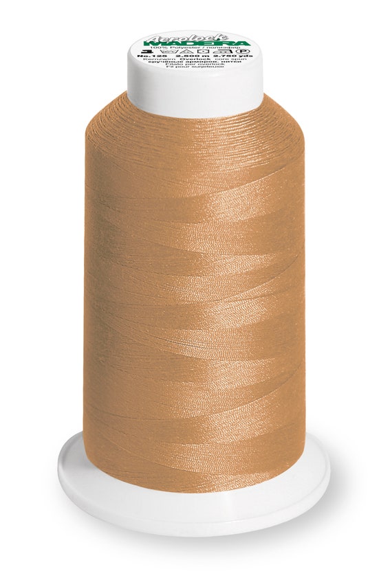 Hilo de Coser y Remallar Madeira (Gold - Col. 9490) Overlocker Thread, 2500 Metres
