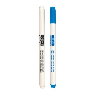 [C0022] Marcadores de Tela Solubles al Agua (Duo Azul y Blanco)