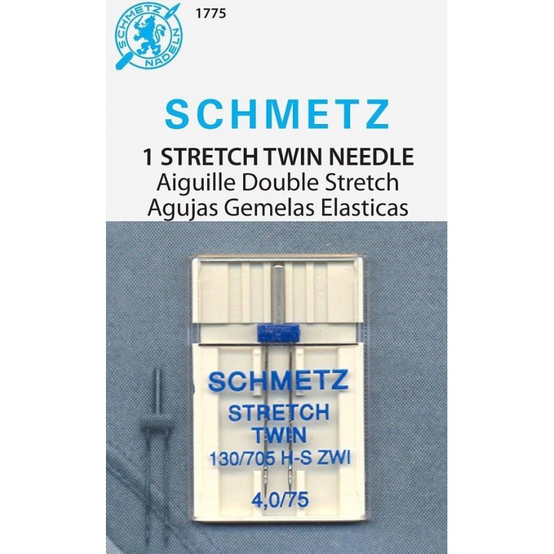 Aguja Schmetz Stretch gemela