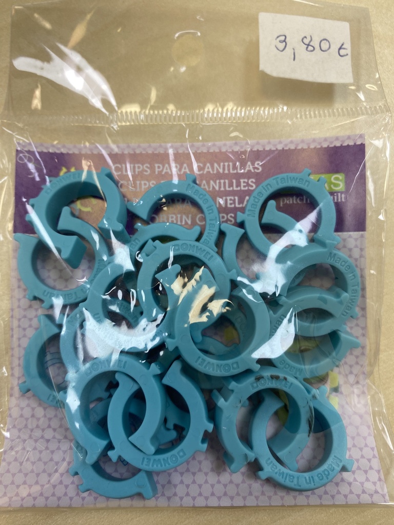 [C12199A] Clips para Canillas - turquesa