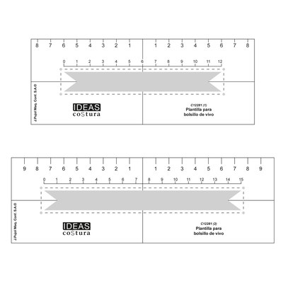 [c12281] Plantillas para bolsillo sastre