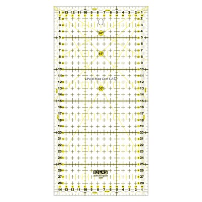 [C3861] Regla patchwork IDEAS 15 x 30 cm antideslizante